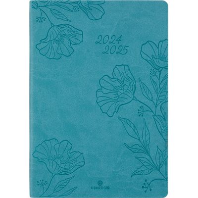 3664447168661-Agenda Summerside - 1 semaine sur 2 pages - 17 x 24,5 cm - vert turquoise - Oberthur--0