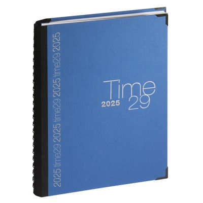 3660942046381-Exacompta Time 29W - Agenda  2025 - 1 jour par page - reliure à anneaux métalliques - bureau - A4 - t--0