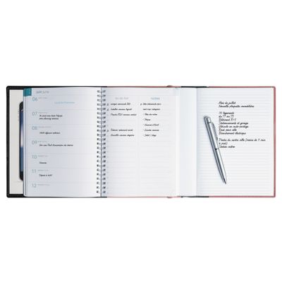 3660942086110-Agenda de bureau Mini Labo All in One EasyTime 21S spiralé - 1 semaine sur 2 pages - 15 x 21 cm - Bleu--5