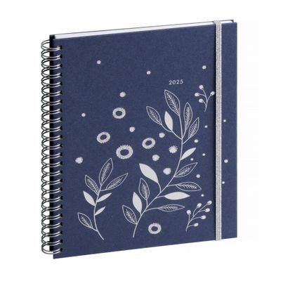 3660942086080-Agenda de bureau Végétal Horizons 20S Visuel spiralé - 1 semaine sur 2 pages - 15 x 21 cm - Bleu - E--0