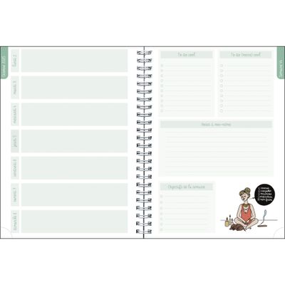 3660942086561-Agenda de bureau Gomargu 21S spiralé - 1 semaine sur 1 page - 15 x 21 cm - Namasté - Exacompta--2