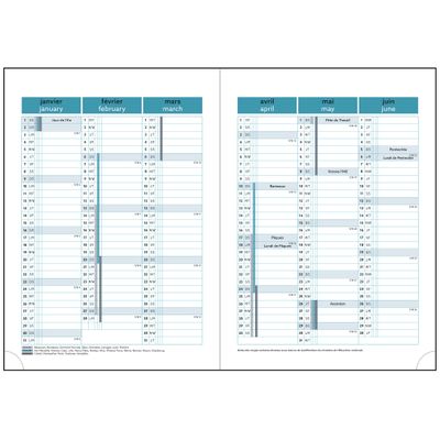 3660942086479-Agenda de bureau Mini Labo EasyTime 21S Spiralé - 1 semaine sur 2 pages - 15 x 21 cm - Blanc - Exacomp--5