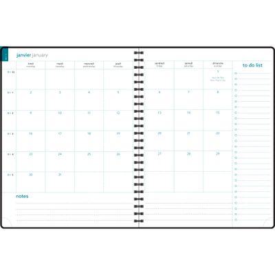 3660942086257-Exacompta Cordoba Easytime - Agenda de bureau 21 x 27 cm - 2025 - semainier - reliure à anneaux métalliques - 27S - ivoire - floral - disponible dans diff--4