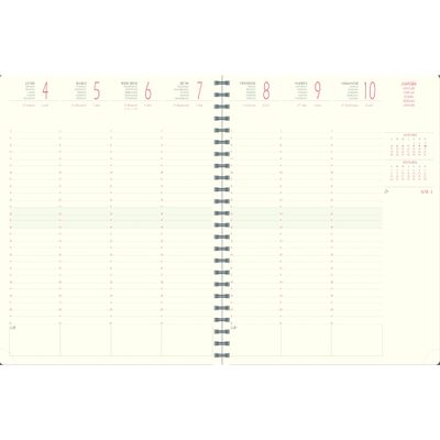3660942080880-Exacompta Denim - Agenda - 2025 - semainier - reliure à anneaux métalliques - 160 x 240 mm - papier ivoire ---2