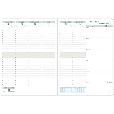3660942086288-Agenda de bureau Sésame Horizons 27 - 1 semaine sur 2 pages - 21 x 27 cm -disponible dans différentes cou--2