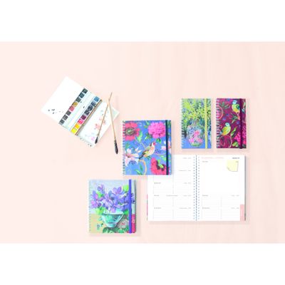 3660942085953-Exacompta Sophie Adde Lady - Agenda 15 x 17 cm - 2025 - semainier - reliure à anneaux métalliques - 18S - 150 x 170 mm - blanc ---4