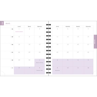 3660942085953-Exacompta Sophie Adde Lady - Agenda 15 x 17 cm - 2025 - semainier - reliure à anneaux métalliques - 18S - 150 x 170 mm - blanc ---7