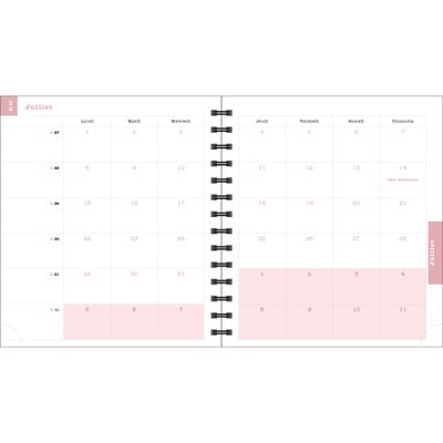 3660942085953-Exacompta Sophie Adde Lady - Agenda 15 x 17 cm - 2025 - semainier - reliure à anneaux métalliques - 18S - 150 x 170 mm - blanc ---9