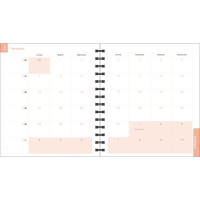 3660942085953-Exacompta Sophie Adde Lady - Agenda 15 x 17 cm - 2025 - semainier - reliure à anneaux métalliques - 18S - 150 x 170 mm - blanc --11
