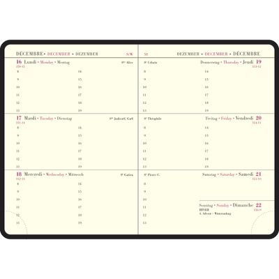 3660942086387-Agenda de poche Gwenaëlle Trolez La Semaine Planifiée 13 - 1 semaine sur 2 pages - 9 x 13 cm - Oiseau--2