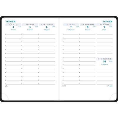 3660942085649-Exacompta Sesame Horizons - Agenda 9 x 13 cm - 2025 - semainier - reliure cousue - 13 Pocket - disponible dans diff--2