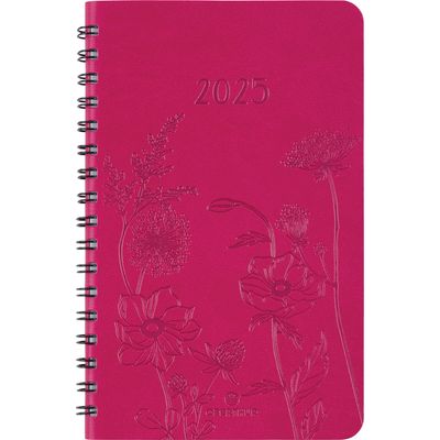 3664447205076-Agenda de poche spiralé Primrose - 1 semaine sur 2 pages - 10 x 15 cm - fuchsia - Oberthur--0