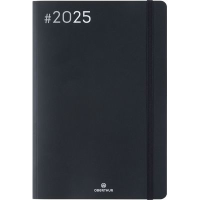 3664447205892-Agenda Flex - 1 semaine sur 2 pages - 17 x 24,5 cm - noir - Oberthur--0