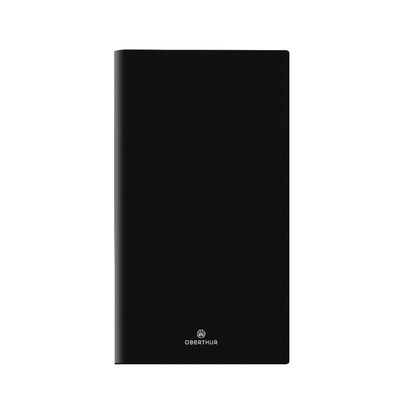 3664447207681-Agenda de poche Odessa - 1 semaine sur 2 pages - 9,5 x 17 cm - noir - Oberthur--0