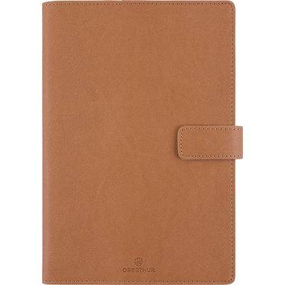 3664447210483-Agenda Milano - 1 semaine sur 2 pages - 17 x 24,5 cm - camel - Oberthur--0