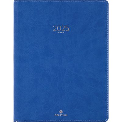 3664447207223-Agenda Eton - 1 semaine sur 2 pages - 22 x 28 cm - bleu - Oberthur--0