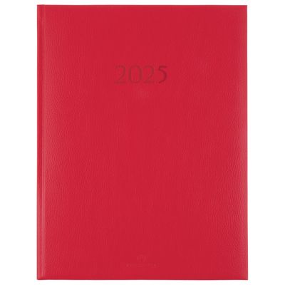 3664447206073-Agenda London - 1 semaine sur 2 pages - 22 x 28 cm - rouge - Oberthur--0
