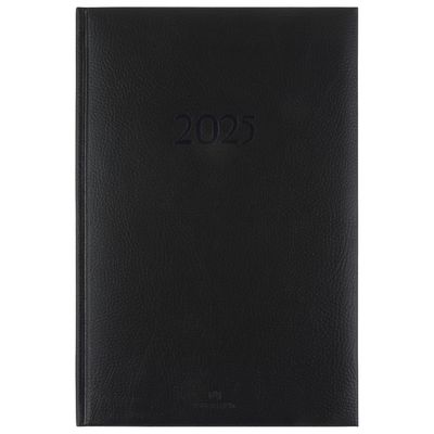 3664447206103-Agenda London - 1 semaine sur 2 pages - 17 x 24,5 cm - noir - Oberthur--0