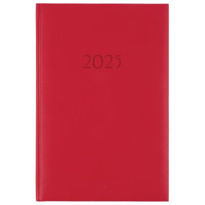 3664447206110-Agenda London - 1 semaine sur 2 pages - 17 x 24,5 cm - rouge - Oberthur--0
