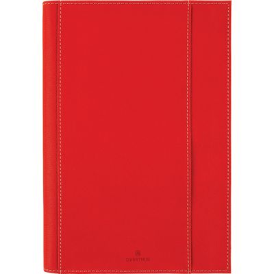 3664447204383-Agenda à spirale Burgos - 1 semaine sur 2 pages - 17 x 24,5 cm - rouge - Oberthur--0