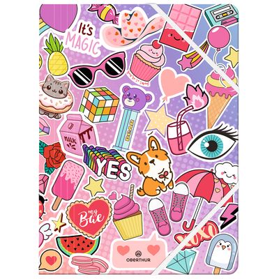 3664447192932-Chemise A4 Kawai - 24 x 32 cm - Oberthur--0