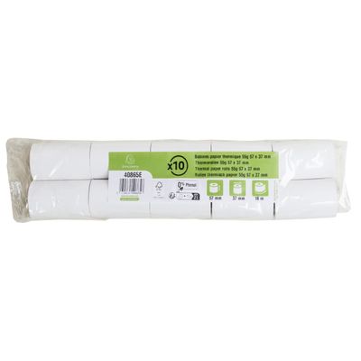 3130631408658-Exacompta - 10 Bobines Ticket Carte Bancaire 57x37mm - 18m - Thermique 55g/m² Sans Phénol - Blanc - N--3