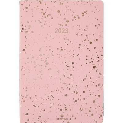 3664447126777-Agenda Céleste - 1 semaine sur 2 pages - 10 x 15 cm - rose - Oberthur-P_405120327_1-0
