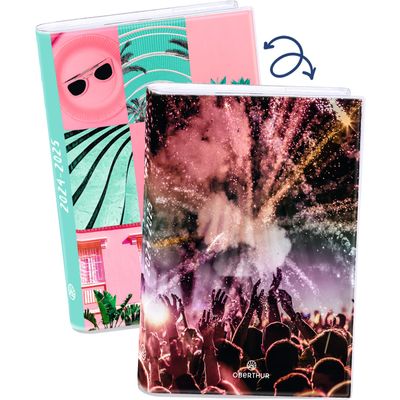 3664447168050-Agenda réversible - Design Girl - 1 jour par page - 13 x 18 cm - Oberthur-P_405162035_1-0