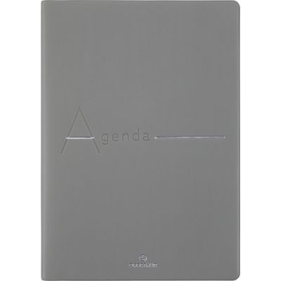 3664447170299-Agenda 16 mois Bora - 1 semaine sur 2 pages - 15 x 21 cm - gris - Oberthur-P_405162106_1-0