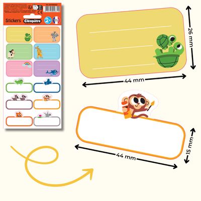 3134725026315-Cléopâtre - Étiquette - 440 x 260 mm / 440 x 150 mm (pack de 12)-P_405242588_3-2