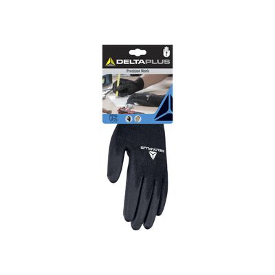 3295249206949-Delta Plus - Gants de protection antidérapant - Taille  9 - noir-Avant-2