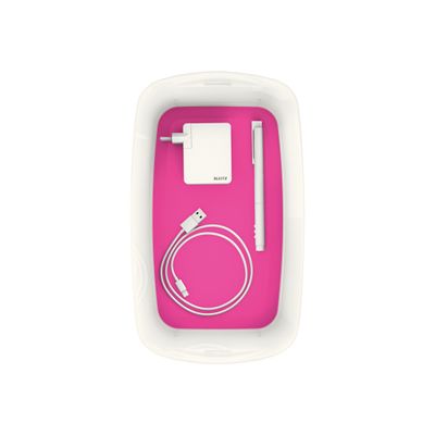 4002432116515-Leitz MyBox - Boîte de rangement petit format - blanc/rose-Haut-3