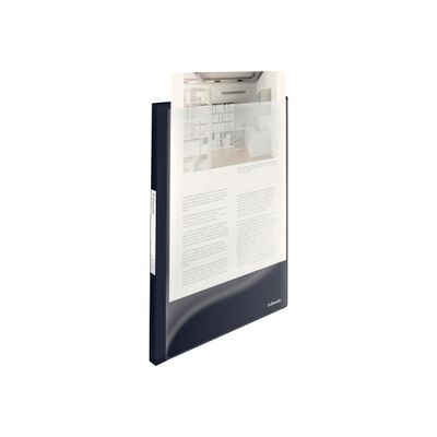 4049793028347-Esselte Vivida Panorama - porte vues - A4 - pour 80 feuilles - noir vif-Angle gauche-0