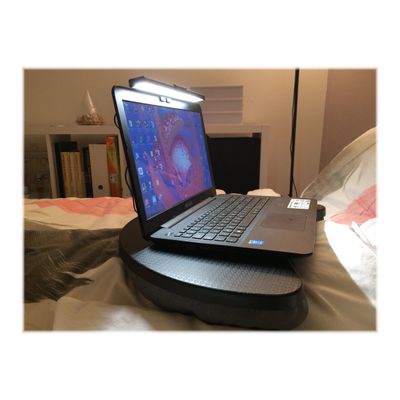 3595560030347-Unilux Travelight - lampe LED pour pc portable -noir-Angle gauche-3