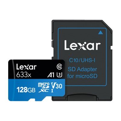 0843367110520-Lexar 633X - carte mémoire 128 Go - Class 10 - micro SDXC UHS-I-Avant-0