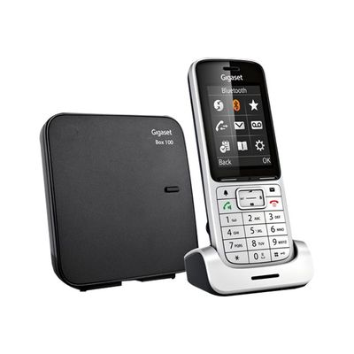 4250366844817-Gigaset SL450 - téléphone sans fil - avec écran couleur - noir-Angle gauche-2