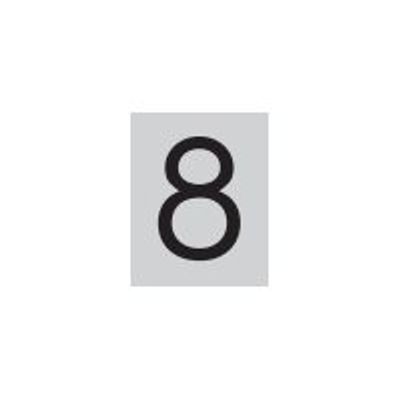 8711234002082-Pickup Déco Maud - Étiquette autocollante 60 mm - Chiffre 8 - noir-Avant-0