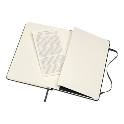8058647626604-Moleskine Classic Medium - Carnet de notes - 11,5 x 17,5 cm - papier ivoire - uni - couvertu-Angle droit-1