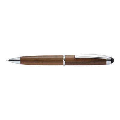 4014421320162-Online Stylus - Mini Stylo à bille walnut - encre noire-Angle gauche-0