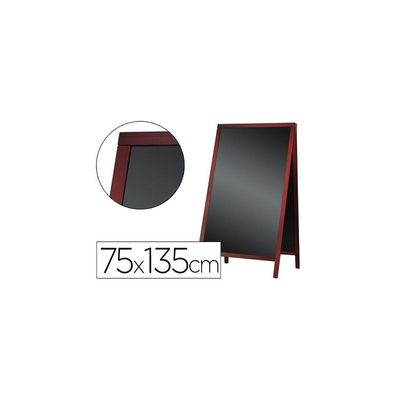 0000005104680-liderpapel - Chevalet - sur pied - 750 x 1350 mm - double face - noir--0