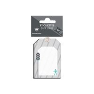 3329681972626-Clairefontaine Urban - étiquette cadeau - 7.5 cm x 5 cm (pack de 6)-Avant-0