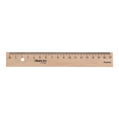 9003182233175-Aristo College - règle - 17 cm - bois de bouleau-Avant-0