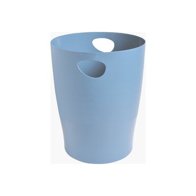 9002490453091-Exacompta Bee Blue - Corbeille à papier - bleu clair - 15 L-Angle droit-0