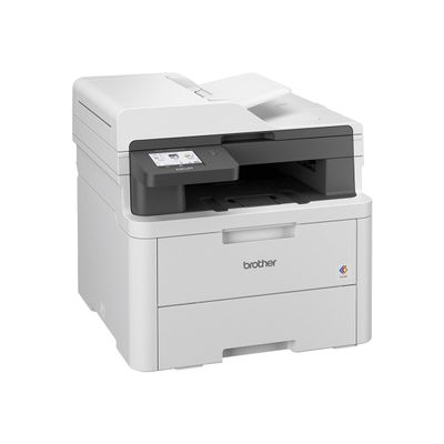4977766832137-Brother DCP-L3555CDW - imprimante multifonction couleur A4 - USB 2.0, Gigabit LAN, Wi-Fi(n)-Angle gauche-2