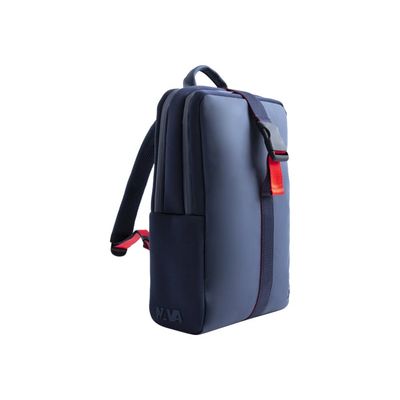 8032572185542-Nava Flat Medium - Sac à dos plat pour ordinateur portable 15,6" - bleu/rouge-Angle gauche-1