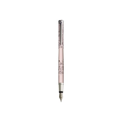 3108722406692-Oberthur Agathe - Stylo plume rose-Angle gauche-1