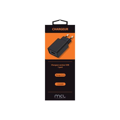 3700224765590-MCL Samar adaptateur secteur - USB-Avant-2