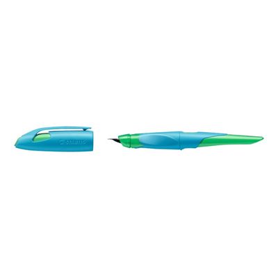 4006381467476-STABILO EASYbirdy - stylo plume - bleu roi-Angle gauche-0