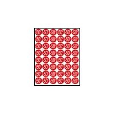 3270241017373-Apli Agipa - 192 Pastilles adhésives - étiquettes remise -50% - rose pastel-Avant-0