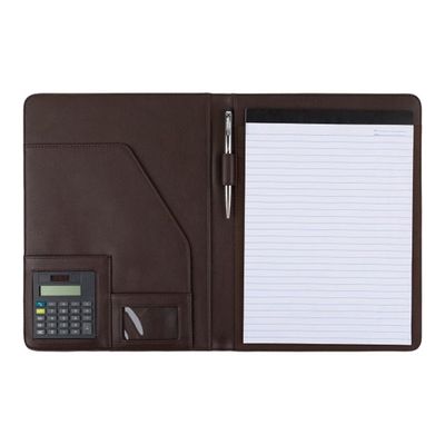 3108724259012-Oberthur Monza - Conférencier A4 - marron-Avant-1